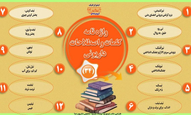 اینفوگرافیک/واژه نامه کلمات و اصطلاحات داریونی(34)
