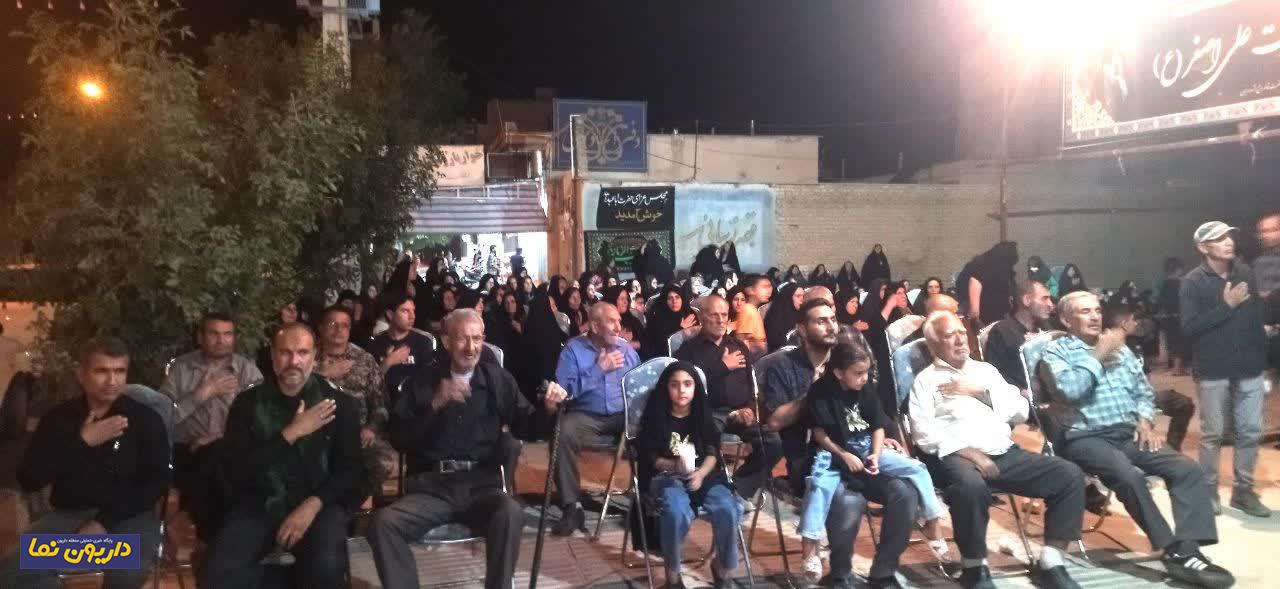 مراسم شب سیزدهم محرم در داریون