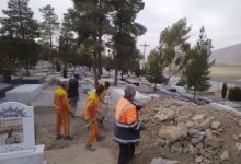 ساماندهی آرامستان داریون با دستور شهردار؛ نخالهها و خاکهای مازاد جمعآوری شد