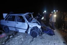 حادثه برخورد سه خودرو محور شیراز-داریون با یک فوتی/عکس