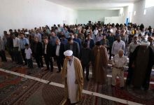آیین تودیع حجت‌الاسلام والمسلمین رستگار، امام جمعه بخش داریان برگزار شد