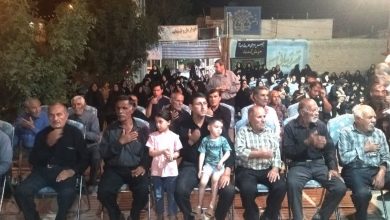 مراسم شب دوازدهم محرم در داریون