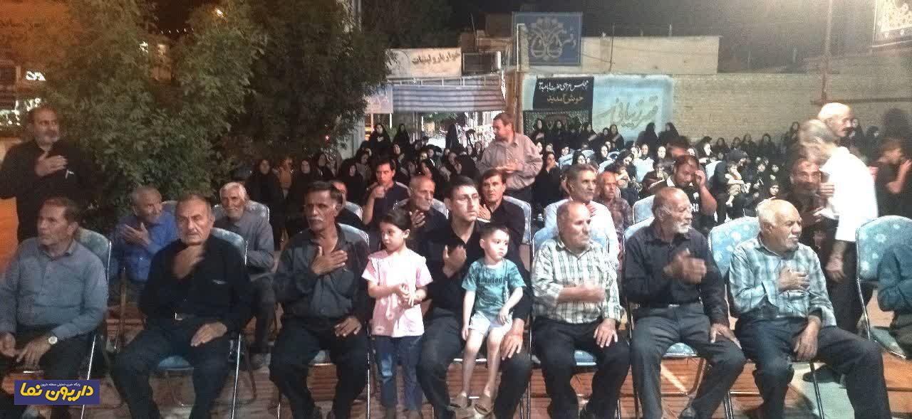 مراسم شب دوازدهم محرم در داریون
