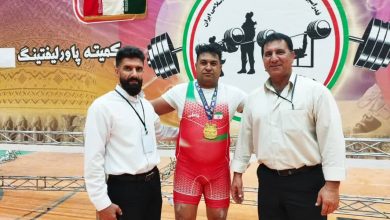 درخشش ورزشکار داریونی در مسابقات پرس سینه فارس