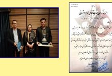 تقدیر مدیرعامل انجمن خوشنویسان ایران از هنرمند داریونی