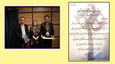 تقدیر مدیرعامل انجمن خوشنویسان ایران از هنرمند داریونی