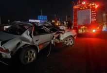 واژگونی پژو ۴۰۵ در محور داریون-خرامه/عکس