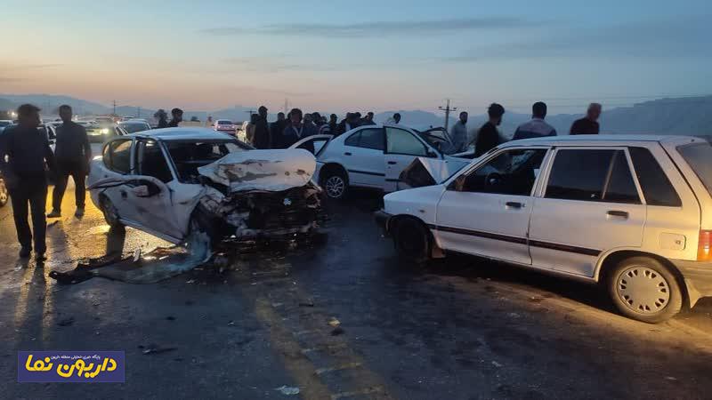 حادثه امروز در جاده شیراز داریون با یک کشته/عکس